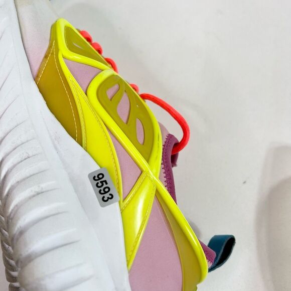 Sophia Webster Sneakers Womens 40 Multicolor Leather Trimmed Fly-by Low Top - Picture 12 of 12